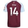 Maillot de Supporter Aston Villa Pau 14 Domicile 2024-25 Pour Homme